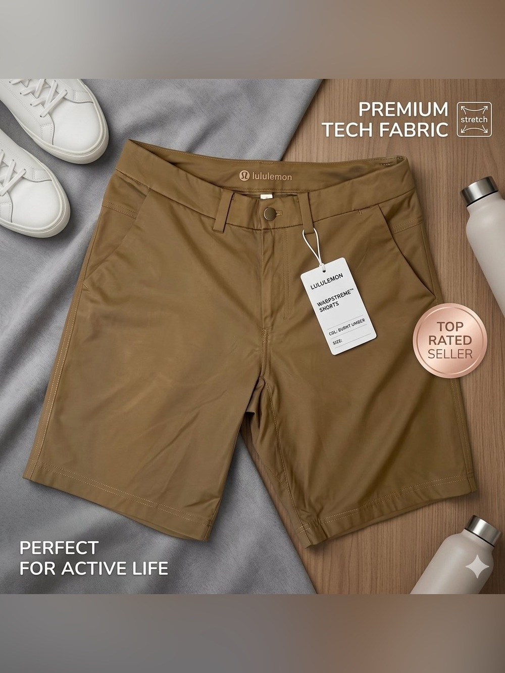 Lululemon Commission Chino Shorts Size 30 Inseam 11"